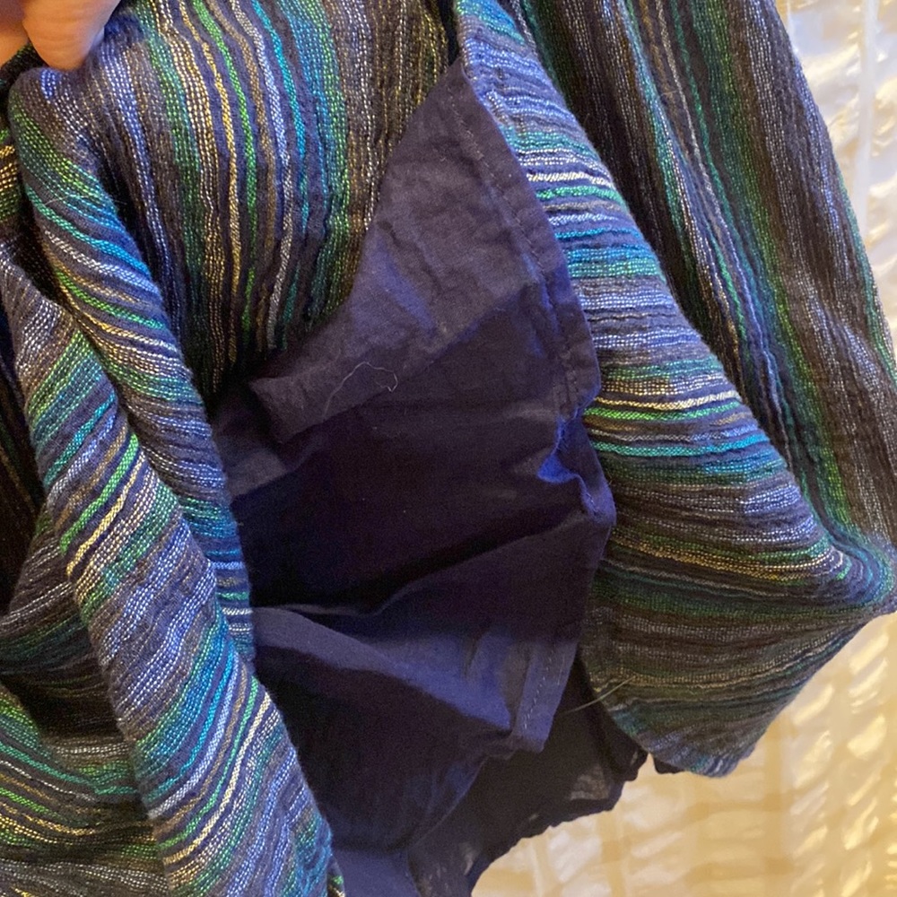 Cross-back linen Roxy dress - Picture 5 of 5